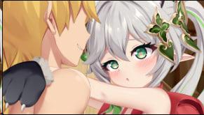 原神纳西妲1女战2男 双穴齐插内射高潮连连！